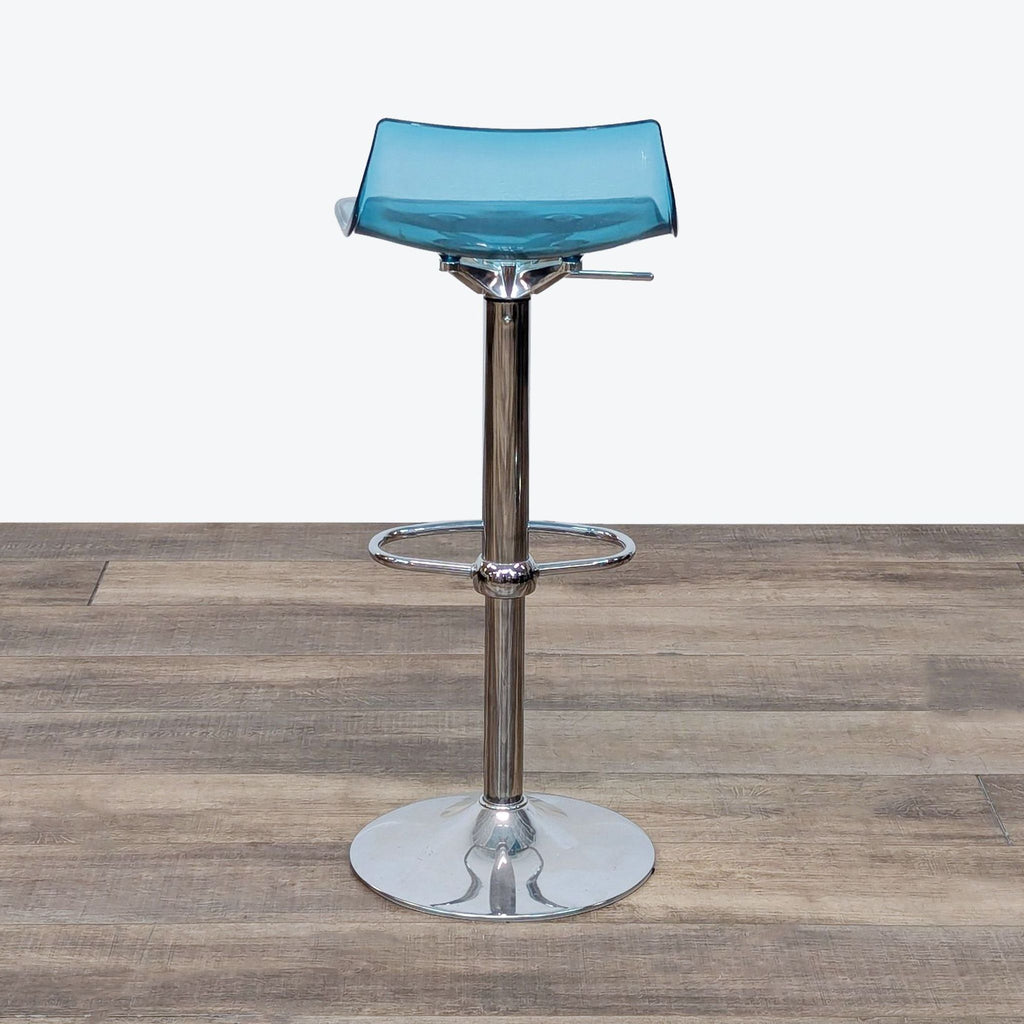 Set of 3 Modern Style Acrylic Adjustable Bar Stools