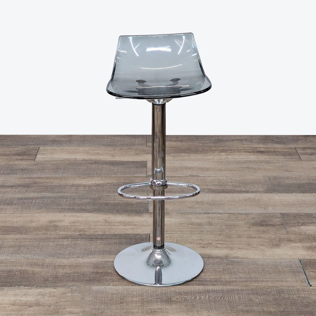 Set of 3 Modern Style Acrylic Adjustable Bar Stools