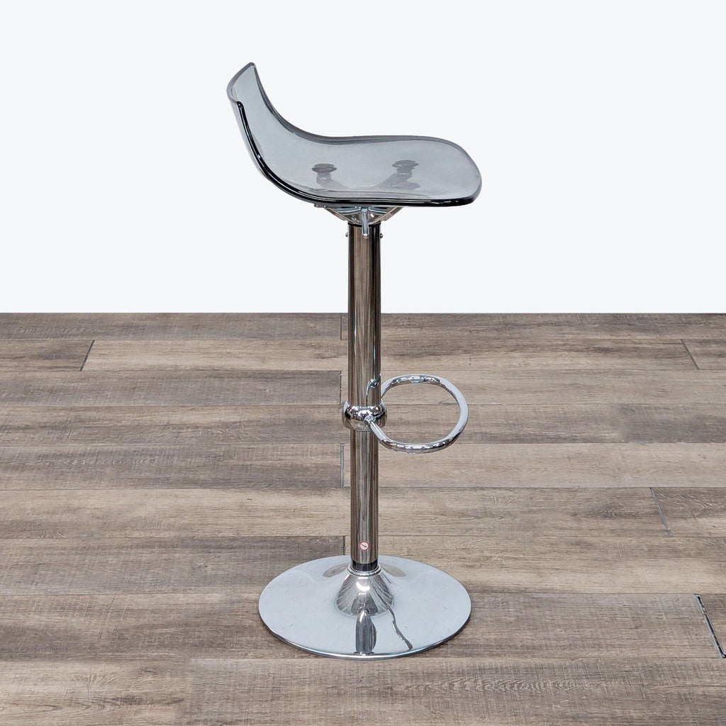 Set of 3 Modern Style Acrylic Adjustable Bar Stools