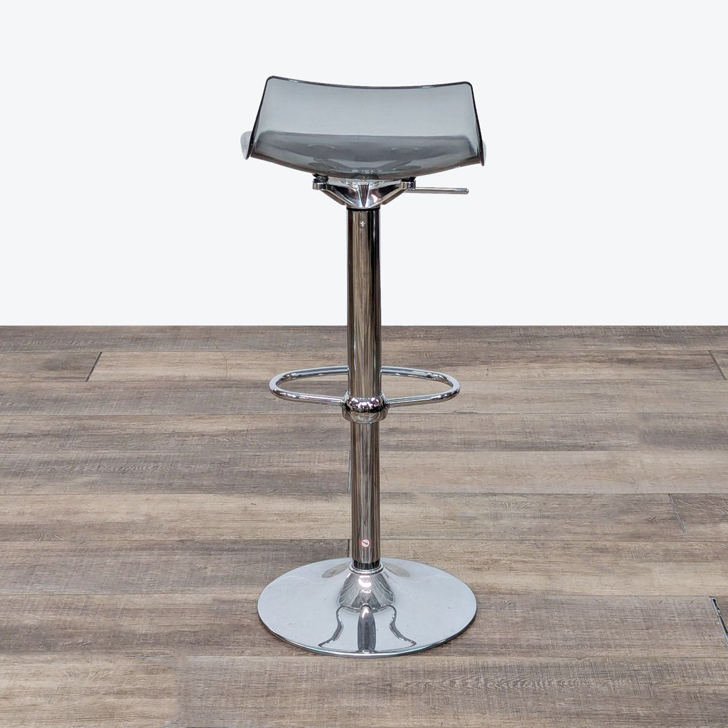 Set of 3 Modern Style Acrylic Adjustable Bar Stools