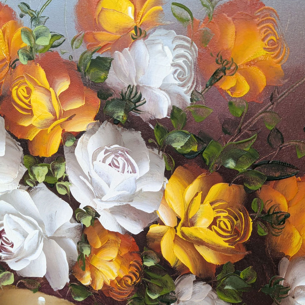 a painting of a bouquet of flowers