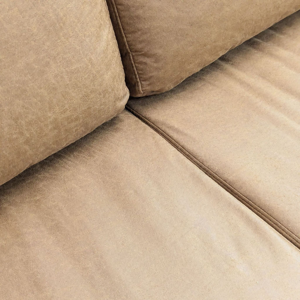 Modern 3-Seat Light Brown Sofa