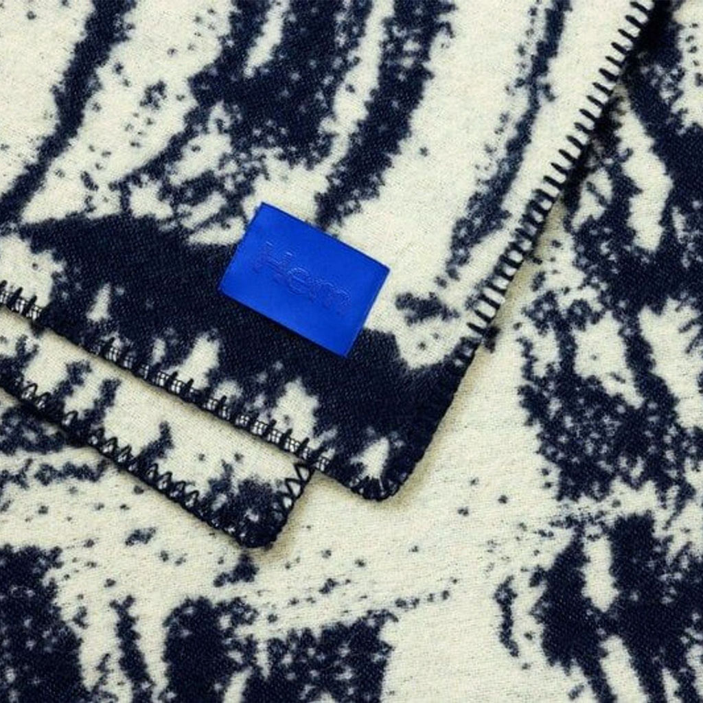 blue and white zebra print fabric by the yard