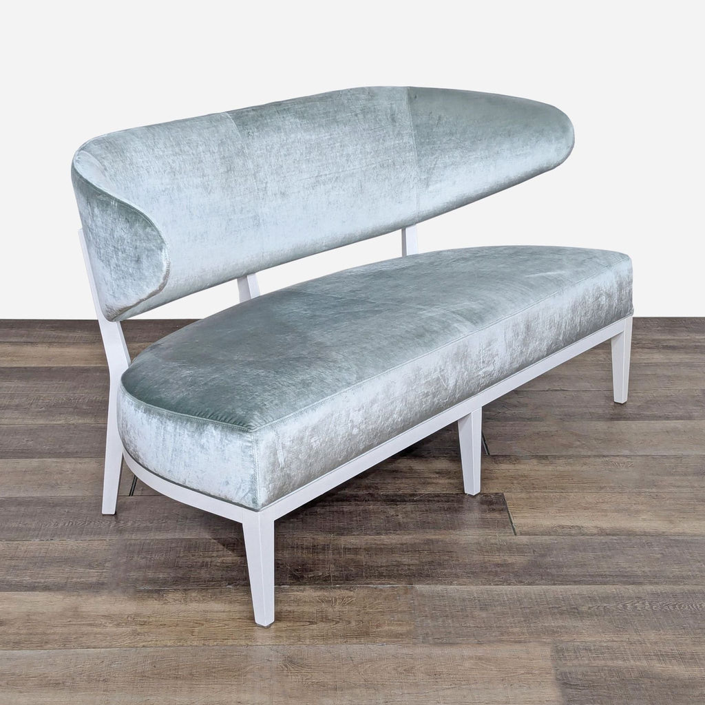 a pair of vintage italian tufted bench