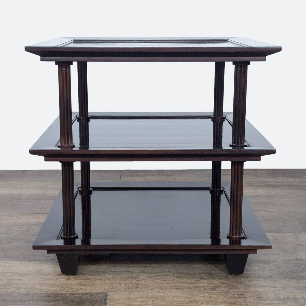 Baker Furniture Barbara Berry Mahogany Etagere End Table