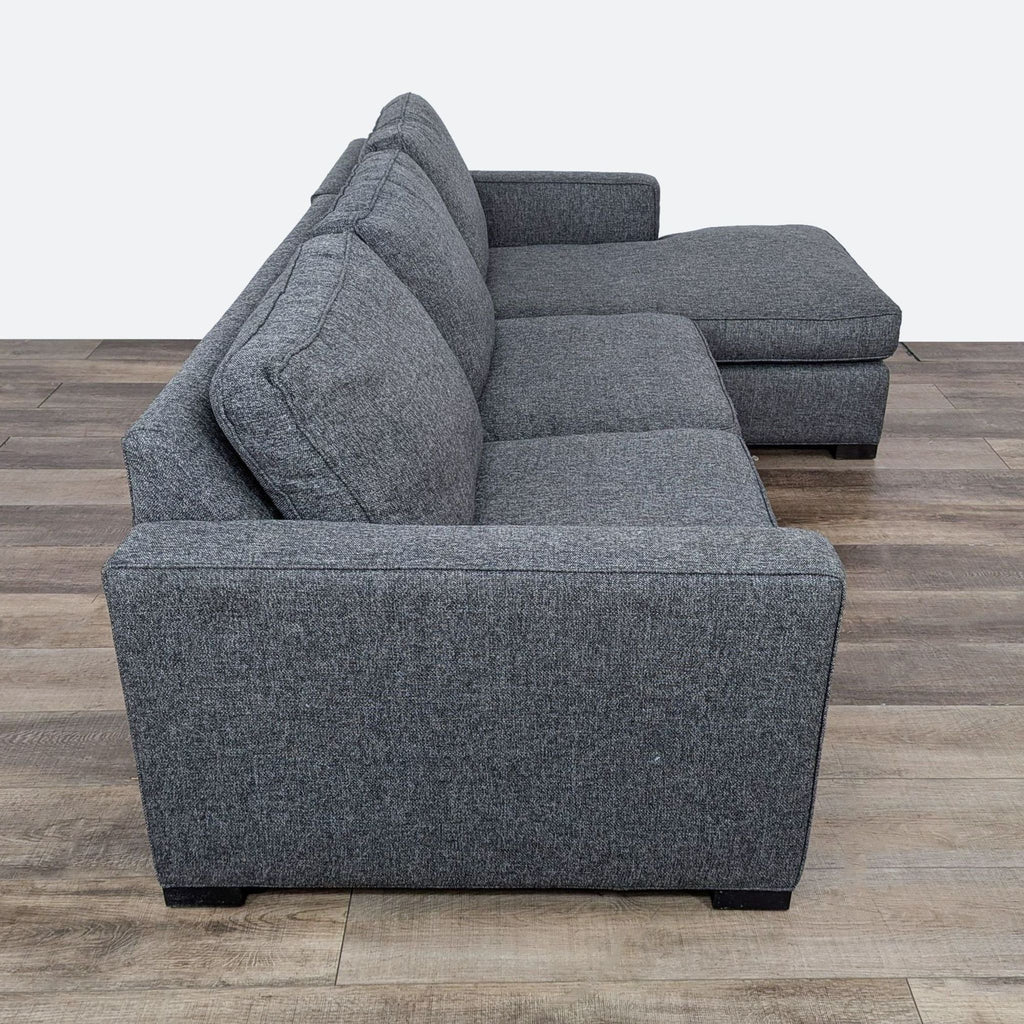 Modern Gray Sectional Sofa with Chaise