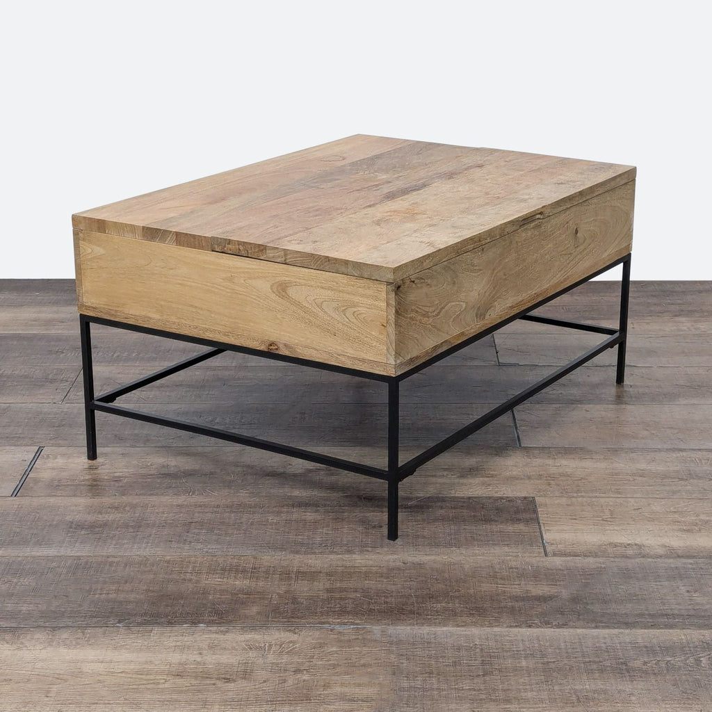 West Elm Industrial Storage Pop-Up Coffee Table