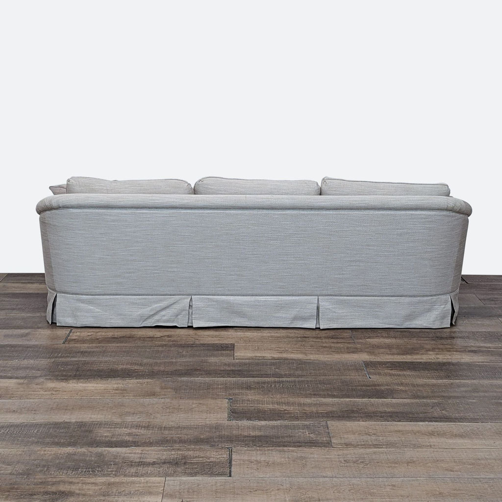 Classic Gray 3-Seat Sofa with Removable Cushions