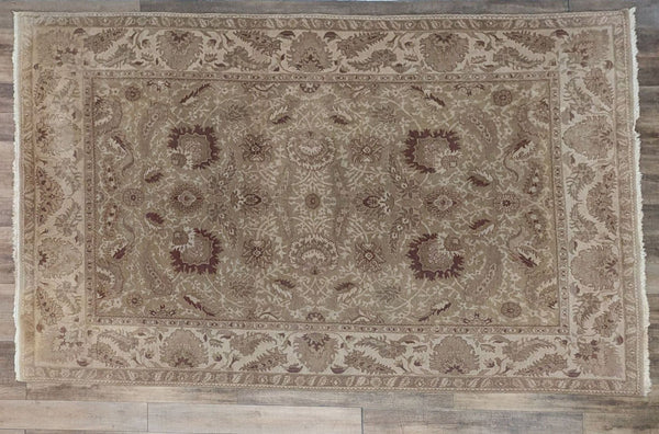 a large white rug with a pattern of dots on it 