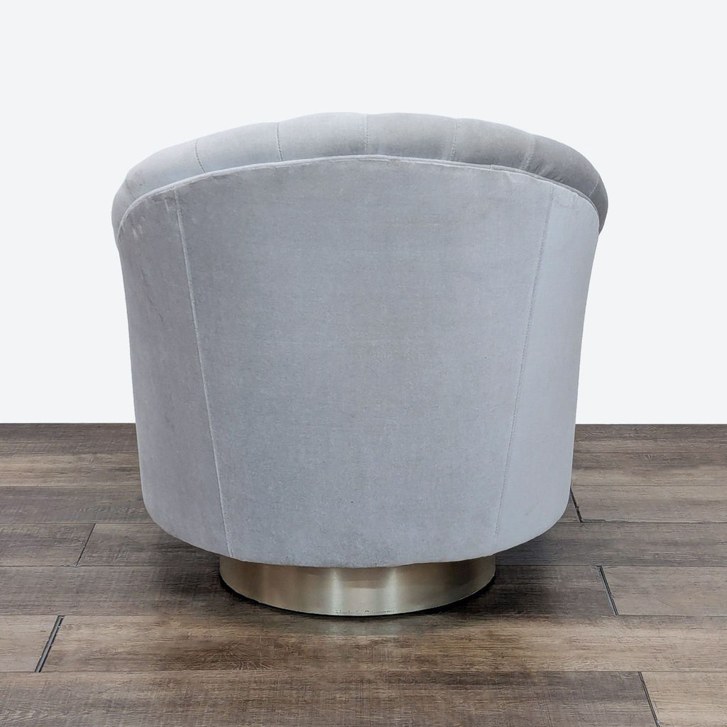 Springsteen Modern Velvet Swivel Chair by Anteriors Home