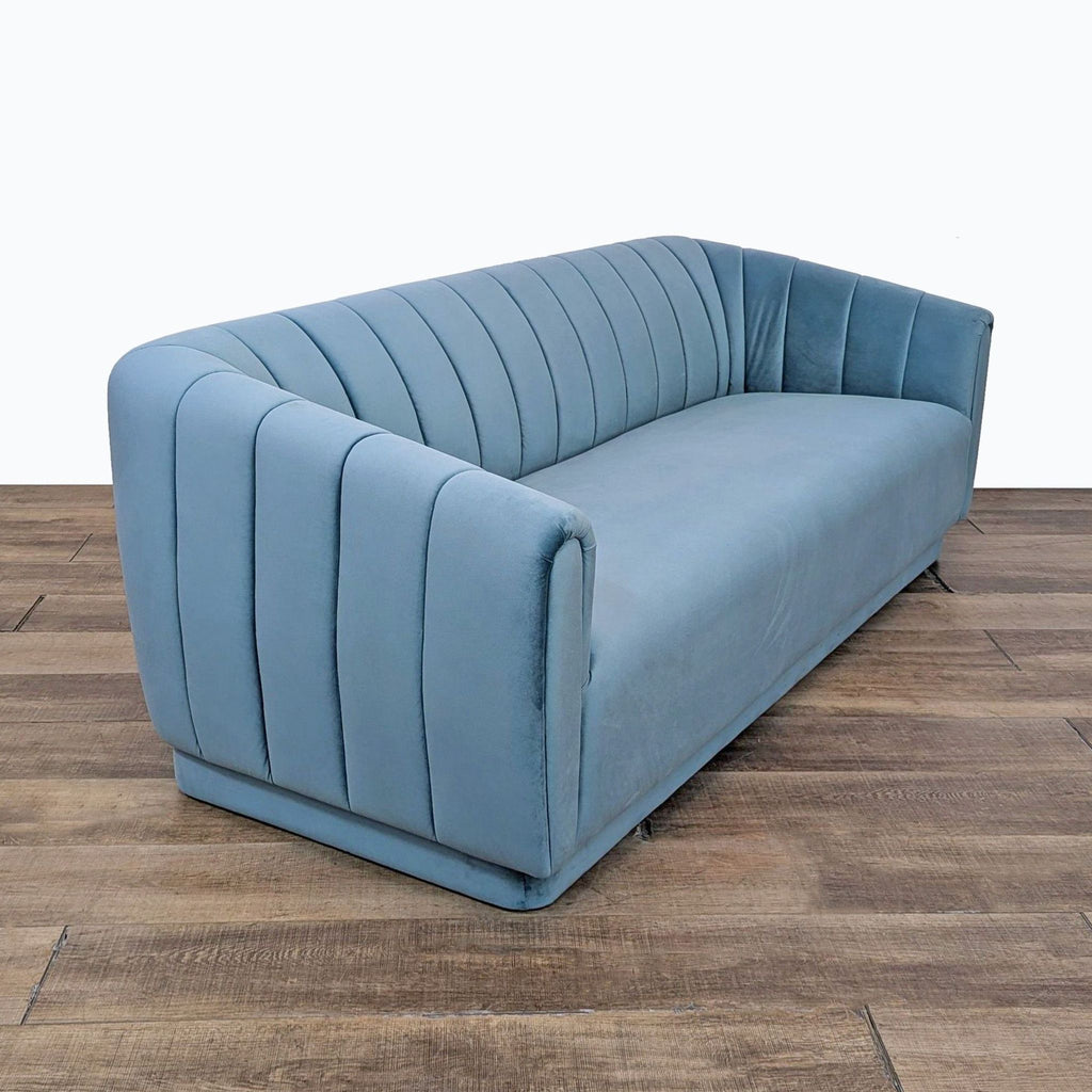 Tov Arno Gray Velvet Sofa