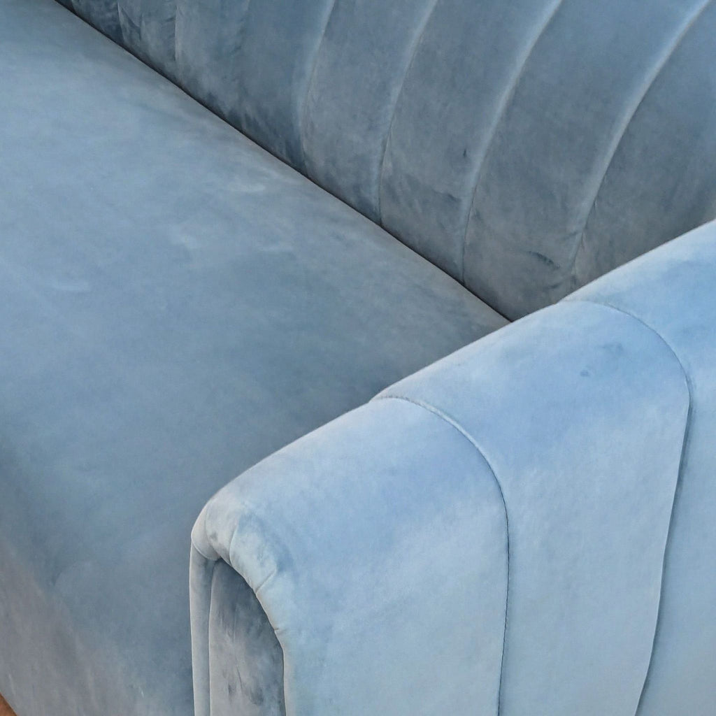 Tov Arno Gray Velvet Sofa