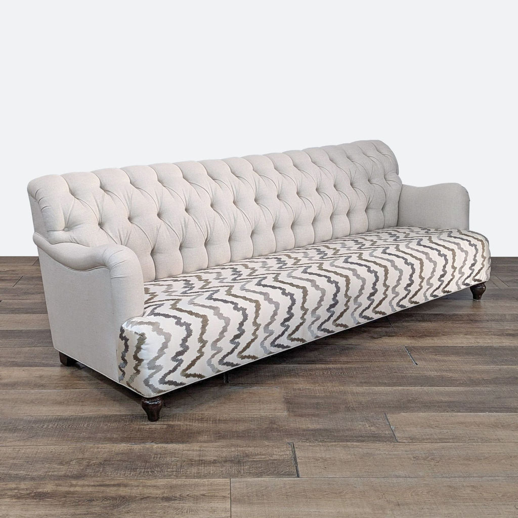 Contemporary 3-Seat Sofa with Tufting