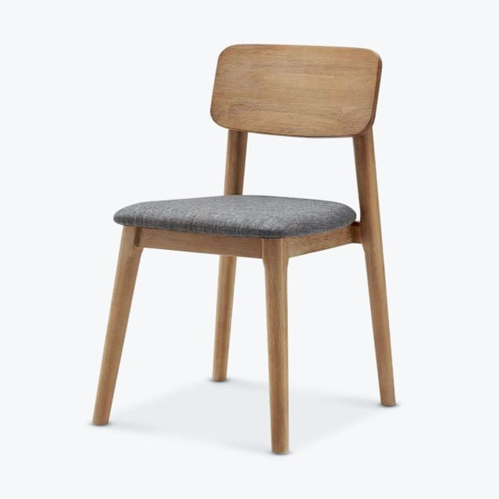 a wooden chair with a wooden seat 