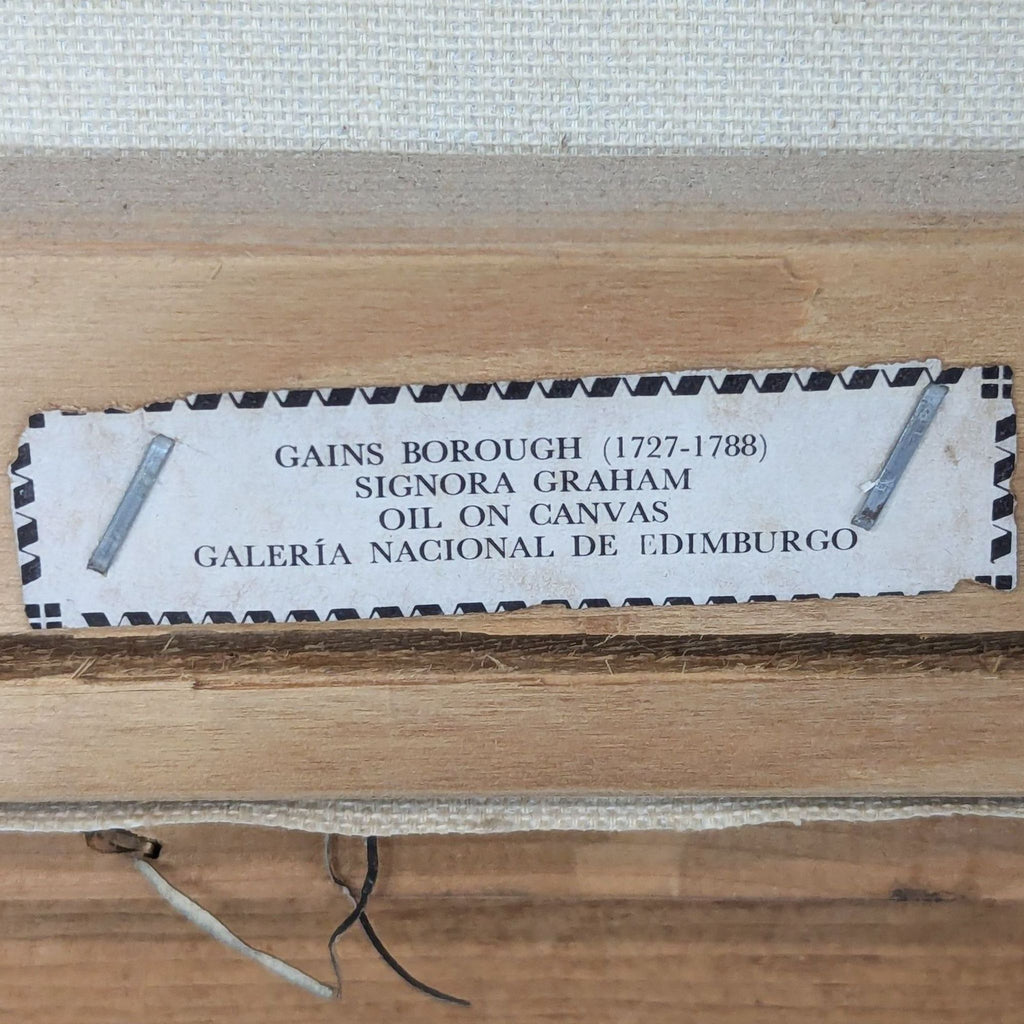 a wooden box with a note on it 