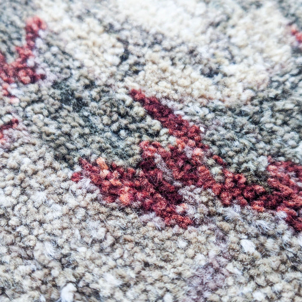 Vintage-Style Wool Floral Area Rug 9’ x 8’