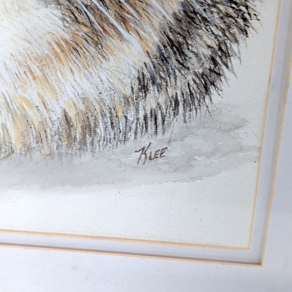 a painting of a dog with a deer in it 