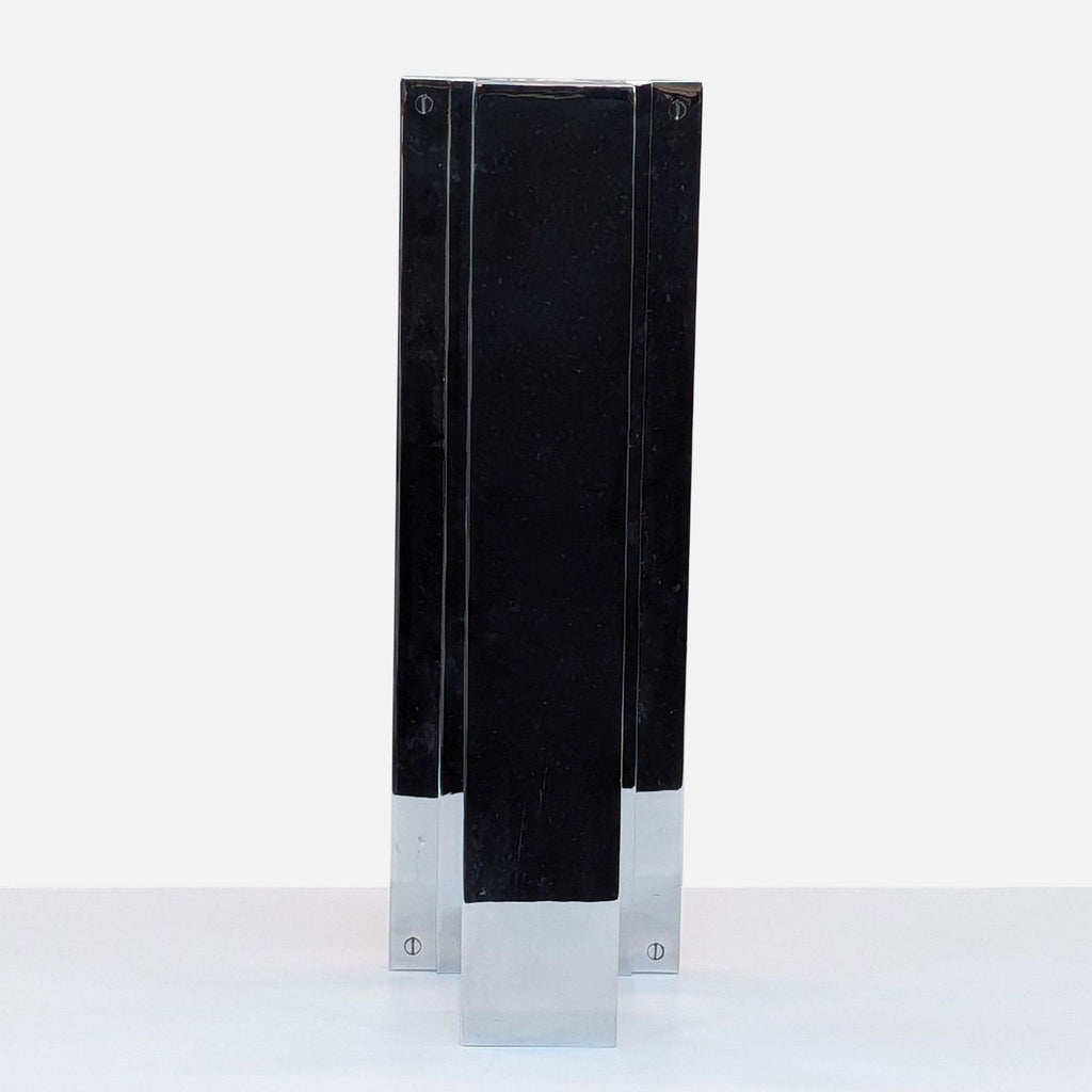 Modern Chrome Frame Wall Light with Ribbed Glass - Accepted Offer (60.00% discount)