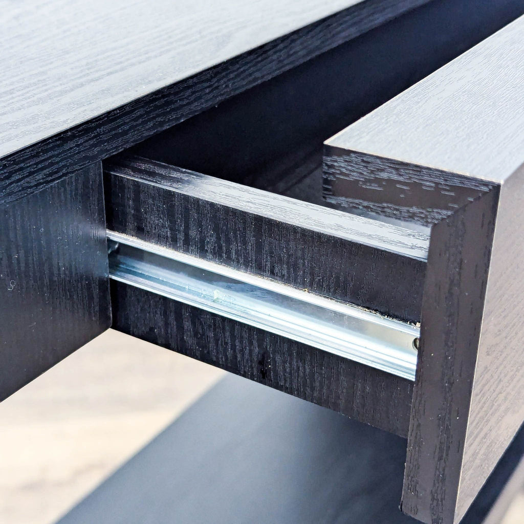 Wood One Drawer Console Table with Shelf