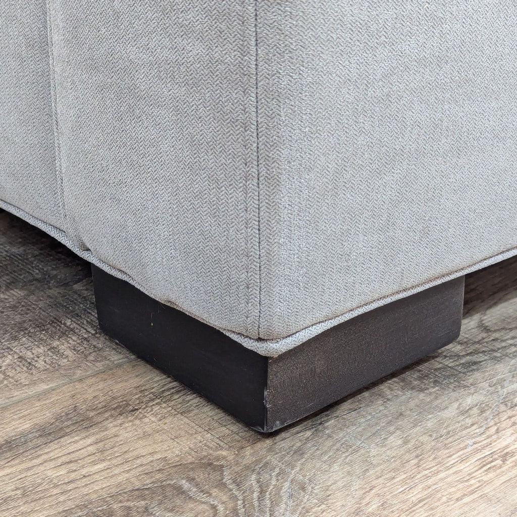 Crate & Barrel Axis Gray Sectional Sofa