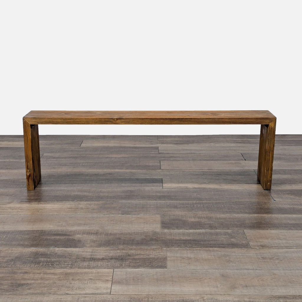 Rustic Solid Wood Bench