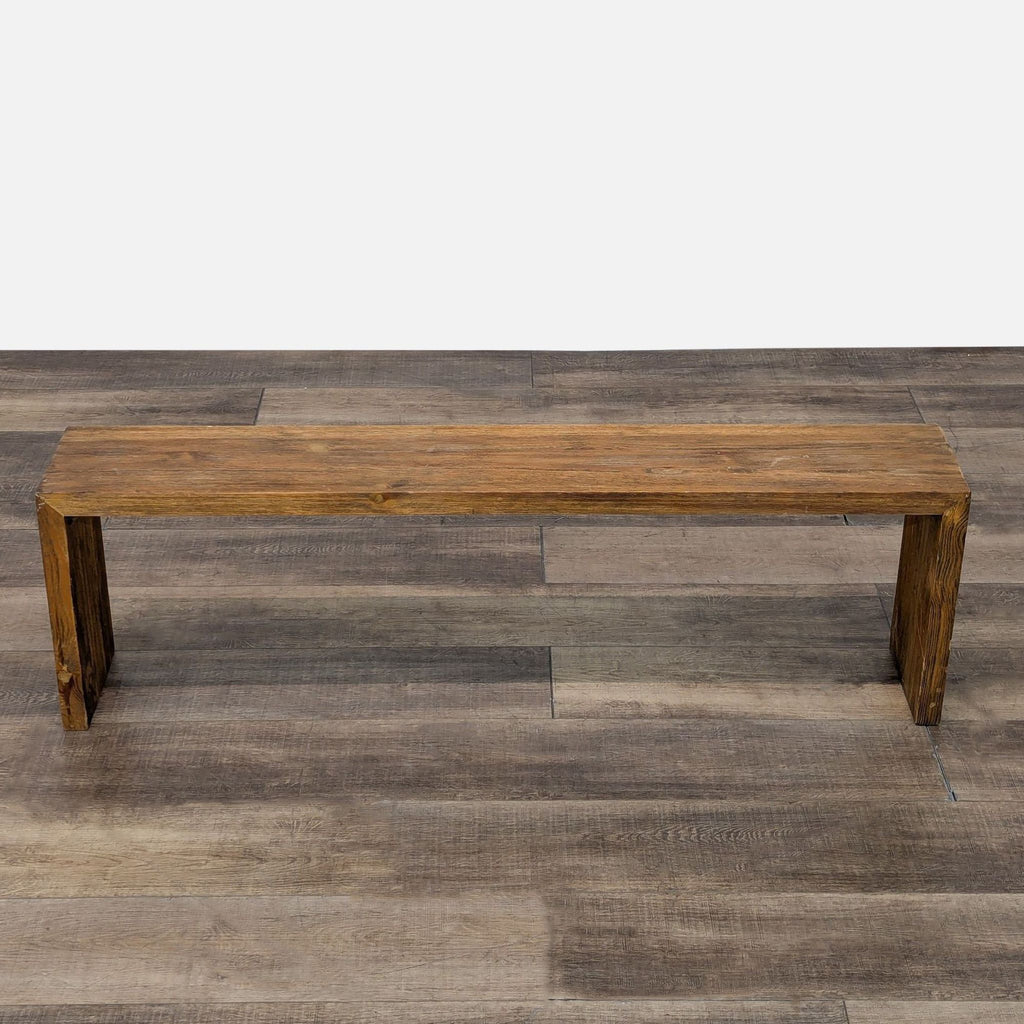 Rustic Solid Wood Bench