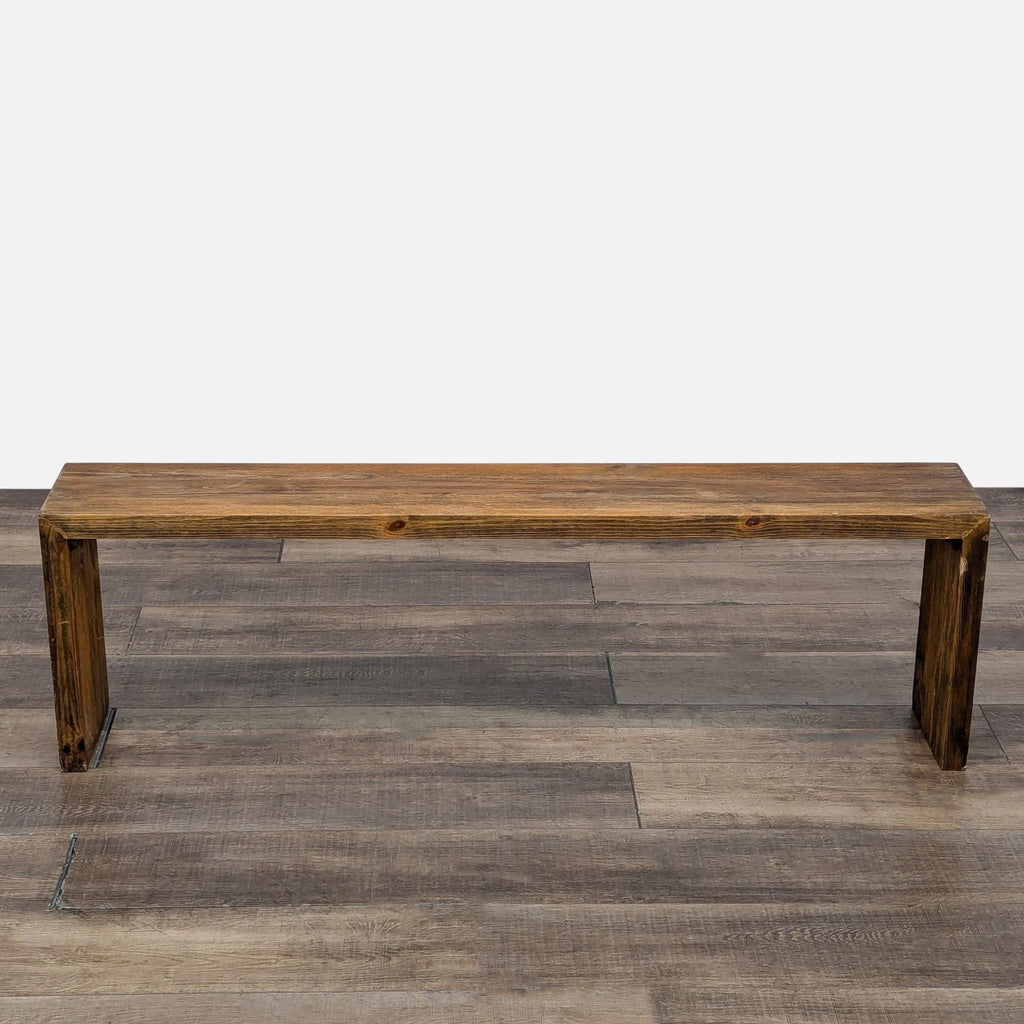 Rustic Solid Wood Bench