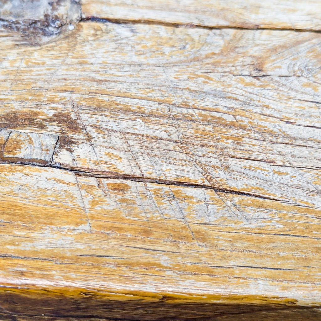Rustic Wooden Saddle Stool