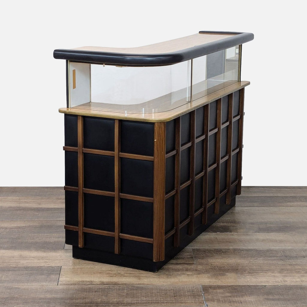 Mid-Century Modern Home Bar with Ice Bucket