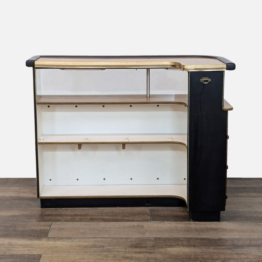 Mid-Century Modern Home Bar with Ice Bucket