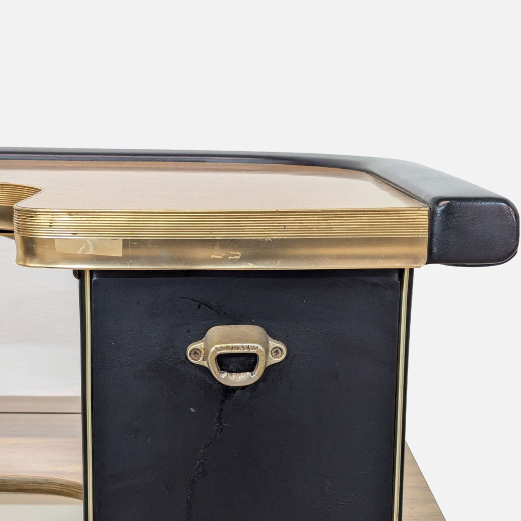 Mid-Century Modern Home Bar with Ice Bucket