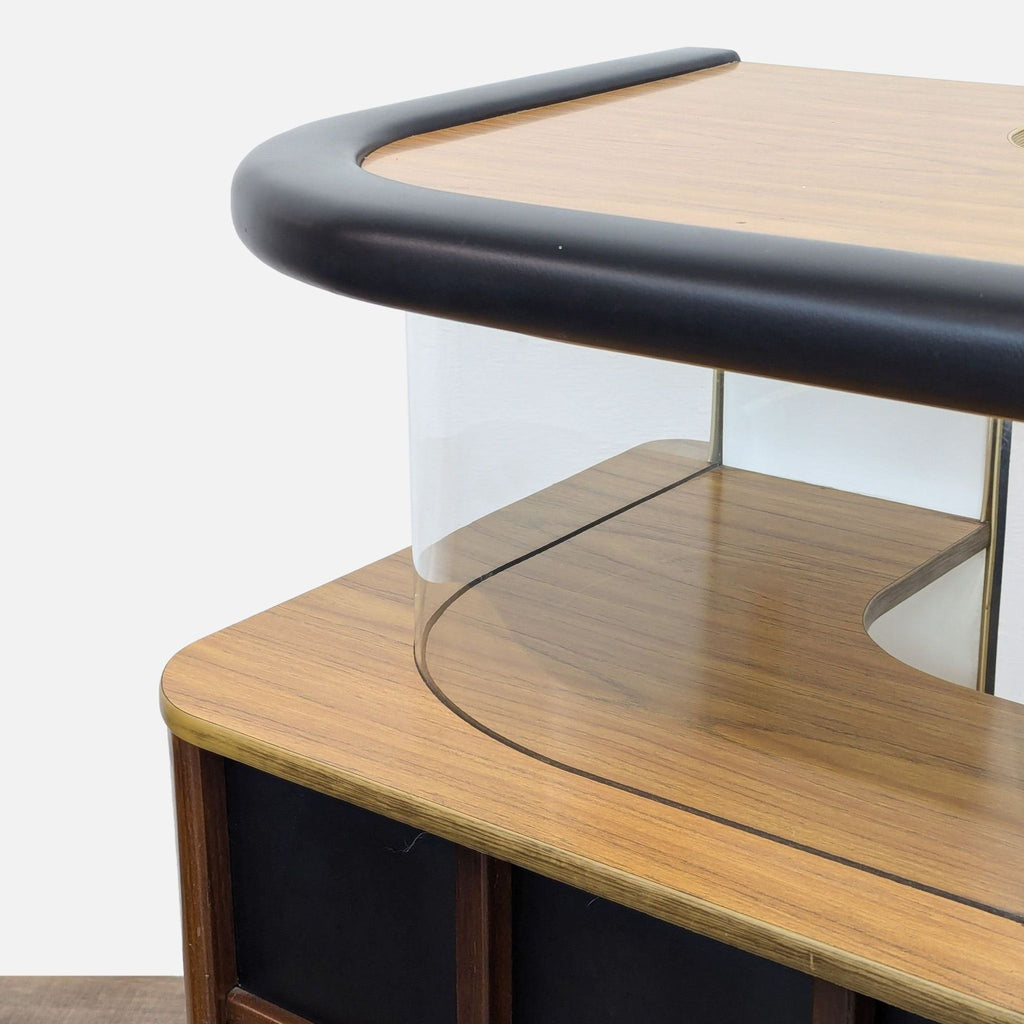 Mid-Century Modern Home Bar with Ice Bucket