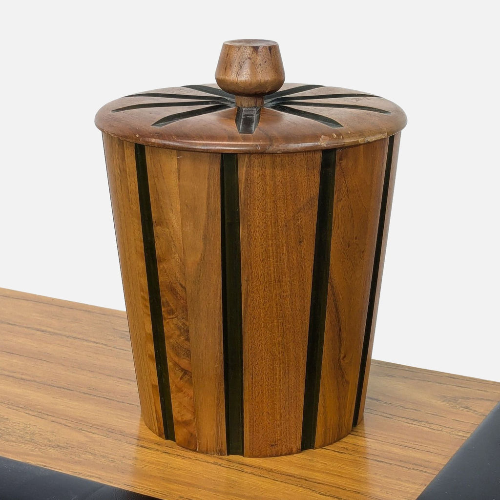 Mid-Century Modern Home Bar with Ice Bucket