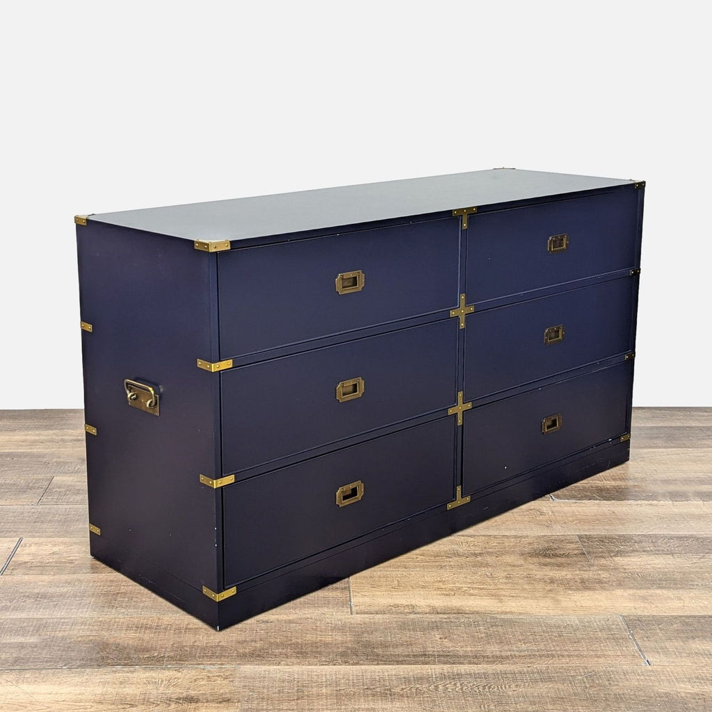 Williams Sanoma Campaign 6 Drawer Dresser In Navy