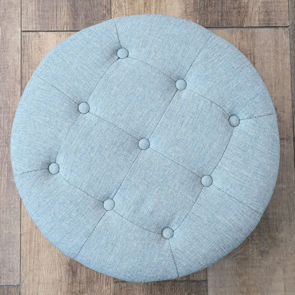 Versatile Round Storage Ottoman
