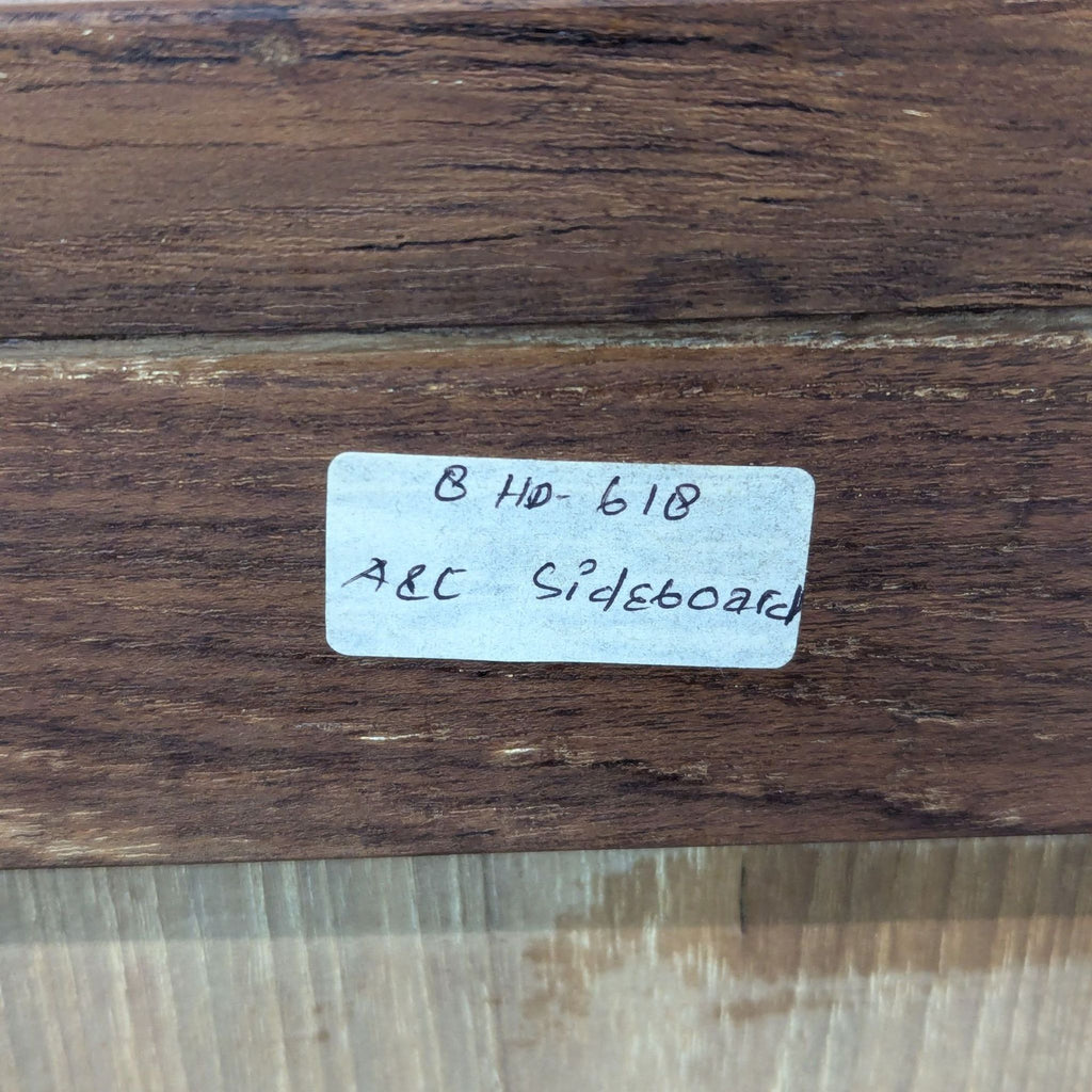 Rustic Four Drawer Sideboard with Shelves