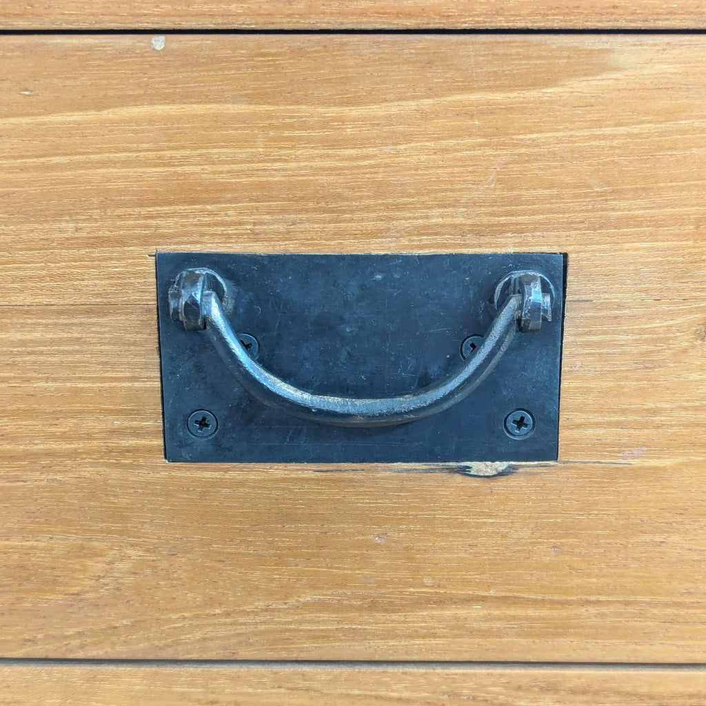 Rustic Four Drawer Sideboard with Shelves