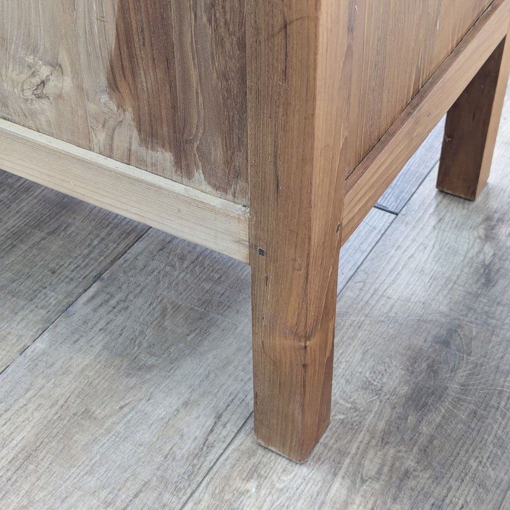 Rustic Four Drawer Sideboard with Shelves