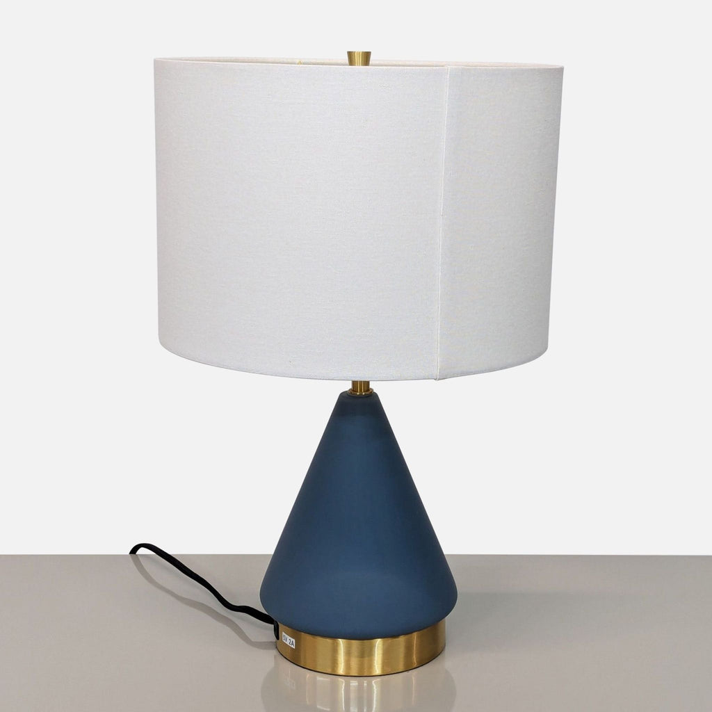 West Elm Metalized Glass USB Table Lamp (20")