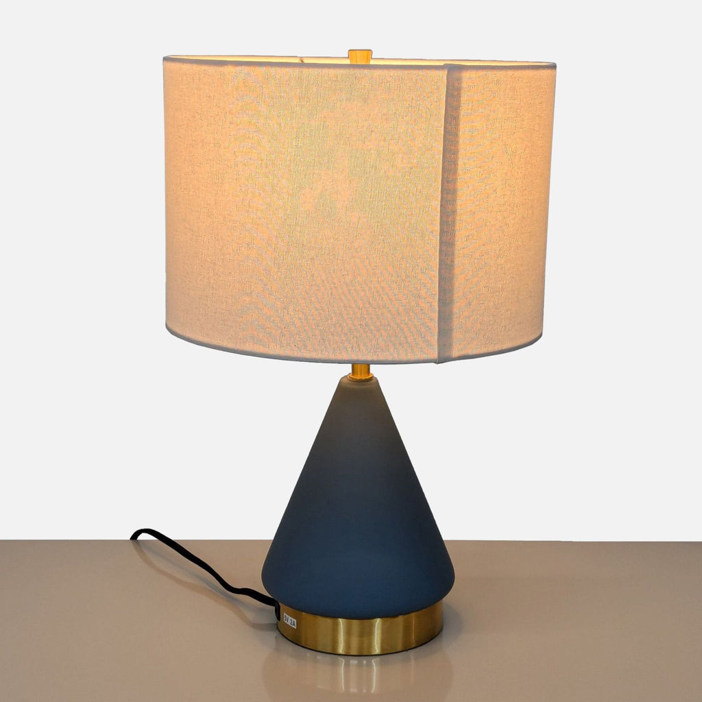 a lamp with a lamp post on top of it 