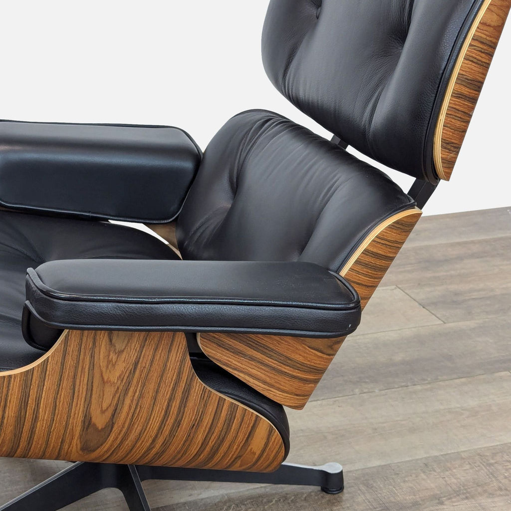 Eames Style Mid Century Modern Lounge Chair and Ottoman