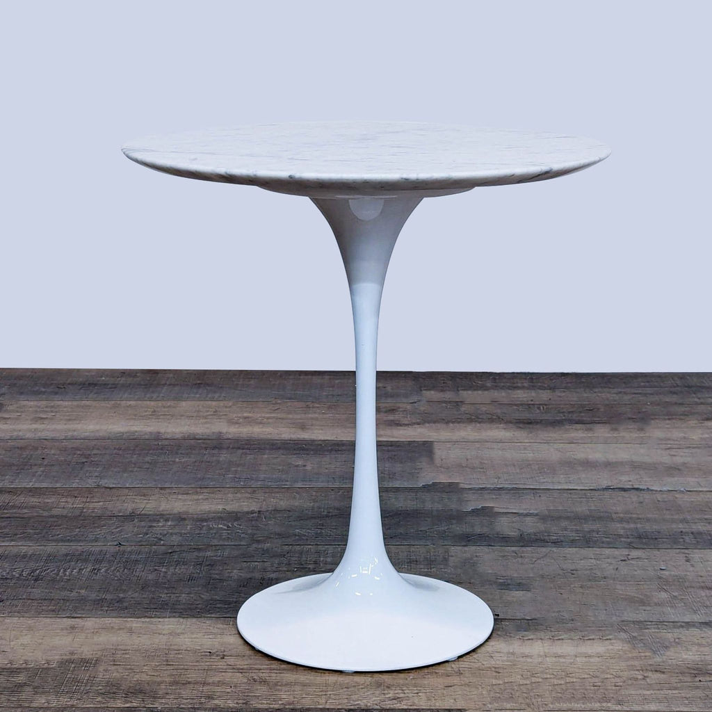 a white table with a white table cloth 