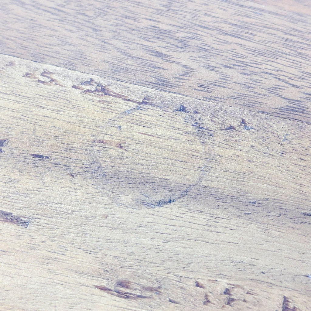 Industrial Wooden Desk with Metal Legs