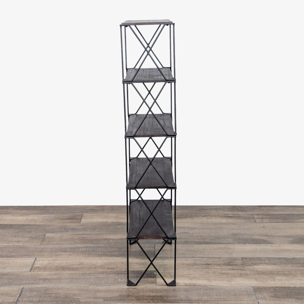 a large black and white wall with a clock on it 