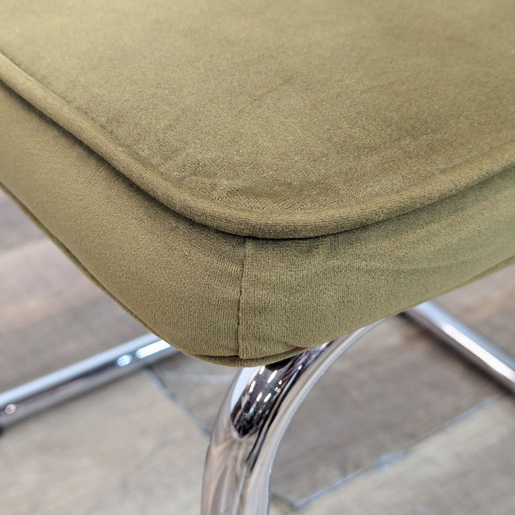 a black and white couch with a black chair 