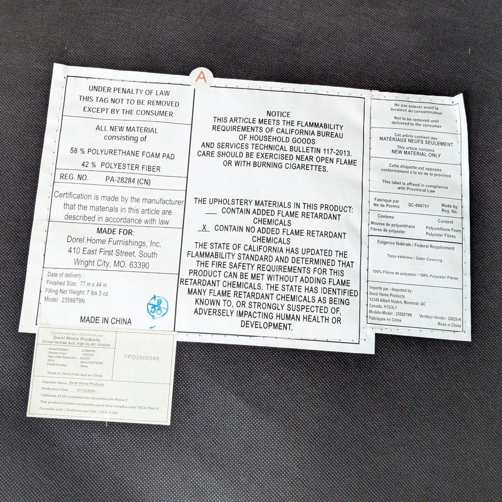 Dorel Home Skylar Sprung Seat Sofa Bed