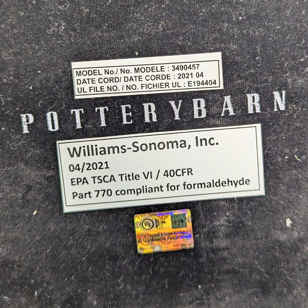 Pottery Barn  Leland Metal Task Floor Lamp