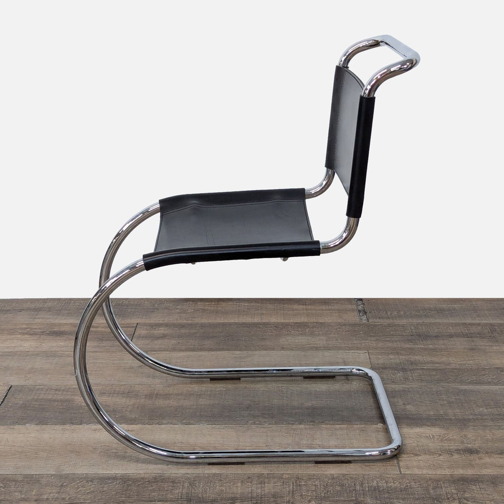 Chrome and Leather Dining Chair