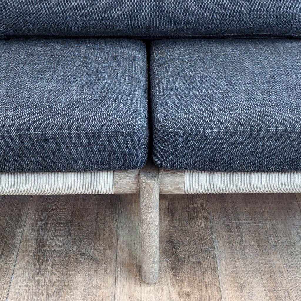 Restoration Hardware Mesa Weathered Teal Outdoor Sofa