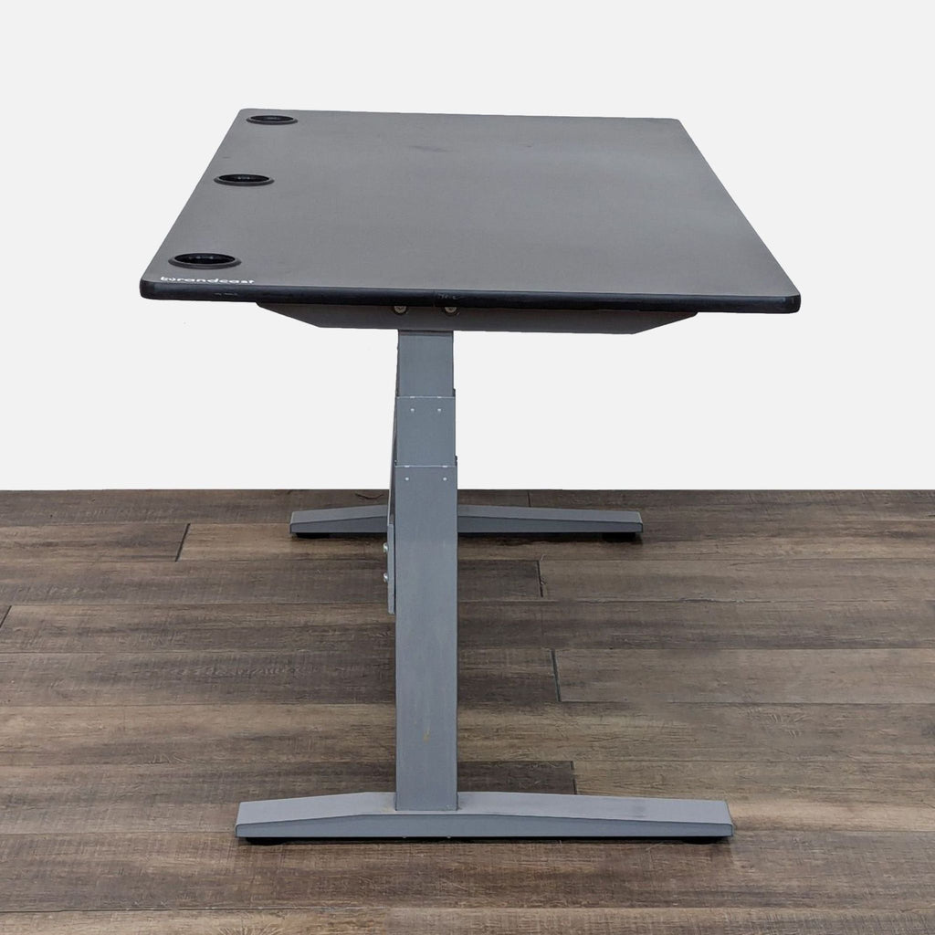 a table with a white table cloth on top of it 